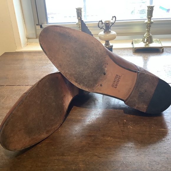 Johnston Murphy Cap Toe Oxford Leather Dress Shoes Sz 11 - Picture 6 of 8
